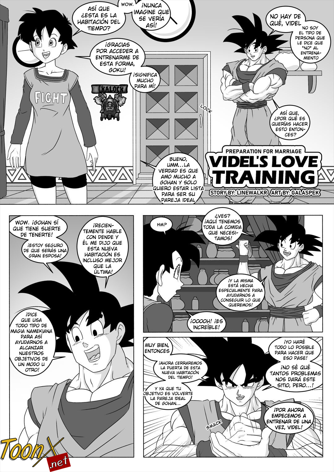 Videl’s Love Training :(Galaspek) {Dragon Ball Z} [Español] [kalock & ToonX]Borrador Comic